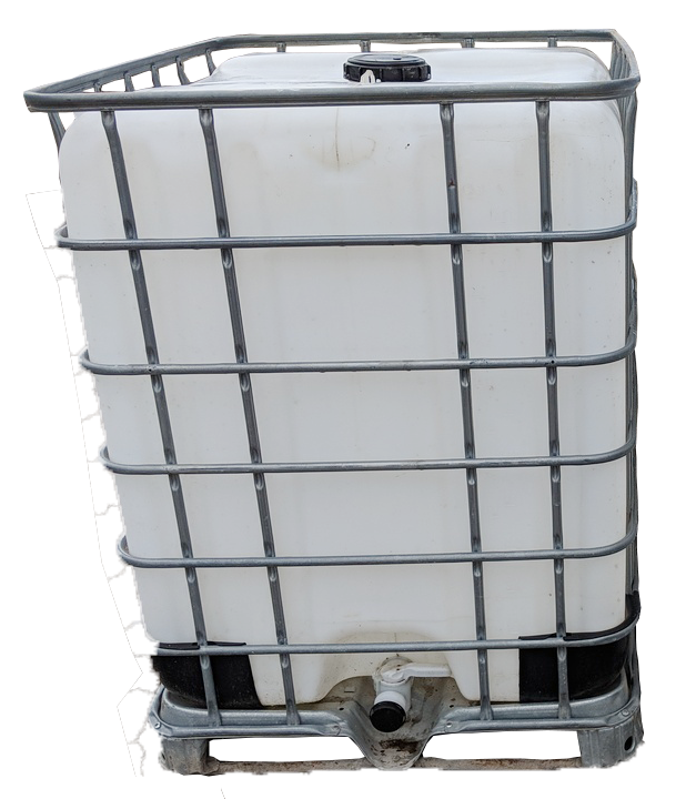 IBC Tote Tank - 330 Gallon - 39" x 47" x 54"