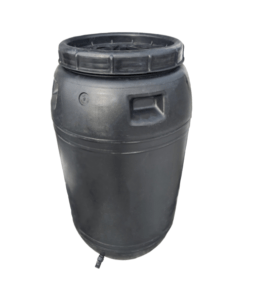 Black Rain Barrel 220L / 55 Gallon - RainBarrel.ca